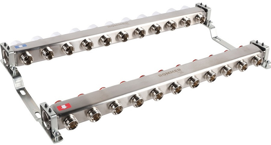 Для отопления Rommer 1"/3/4"x11 с запорными клапанами (RMS-3200-000011)