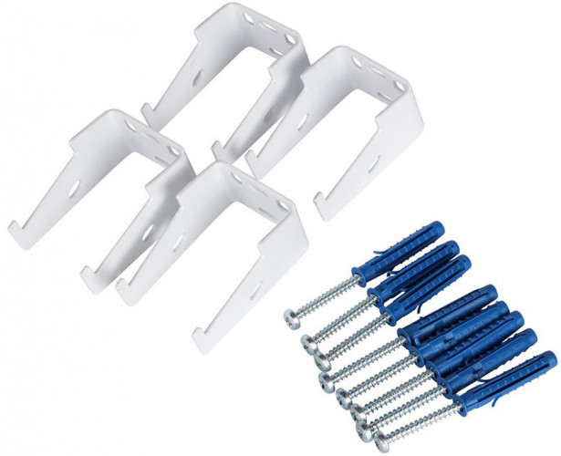 Стальной трубчатый радиатор 2-колончатый Rommer RST 2050/18 нижнее правое подключение RAL9016