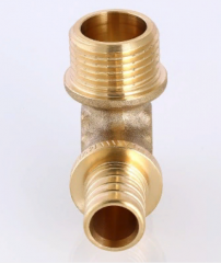 Угольник аксиальный Valtec 20х3/4 VTm.453.BG.002005 с переходом на наружную резьбу