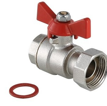 Кран шаровой с накидной гайкой Valtec 1/2" x 3/4"