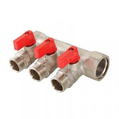 Коллектор с отсекающими кранами Valtec 3/4*2*1/2 VT.580