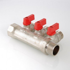 Коллектор с отсекающими кранами Valtec 3/4*2*1/2 VT.580
