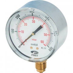 Манометр газовый Watts MG 80 (3/8",60мбар)