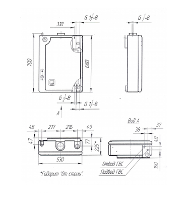 Настенный газовый котел Боринское ИШМА - 12,5 БС