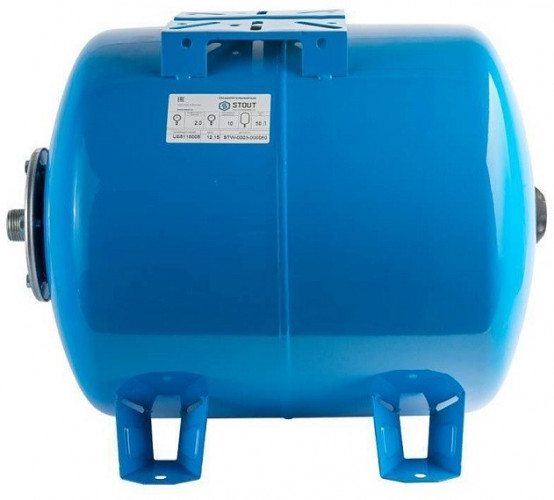 Гидроаккумулятор STOUT 50л/10бар горизонтальный (STW-0003-000050)