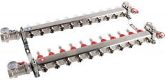 Для отопления Rommer 1&quot;/3/4&quot;x11 с расходомерами (RMS-1210-000011)