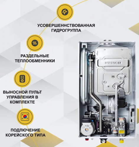 Настенный газовый котел Navien Deluxe C COAXIAL-16k