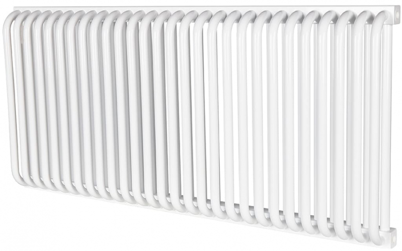 Стальной трубчатый радиатор 2-колончатый Rommer RST 2050/28 боковое подключение RAL9016