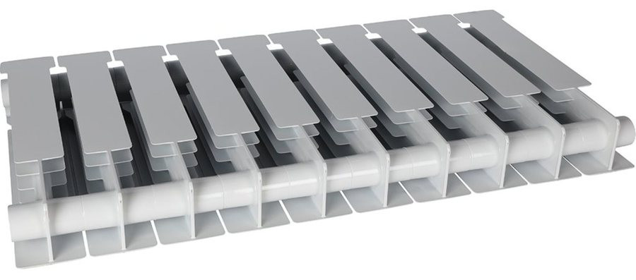 Биметаллический радиатор STOUT ALPHA 350 10 секций (SRB-2310-035010)