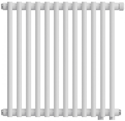 Стальной трубчатый радиатор 2-колончатый Royal Thermo Shift R22 VC2050 - 12 секц. RAL9016, нижнее 1/2