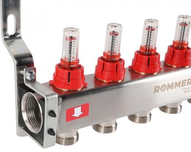 Для отопления Rommer 1"/3/4"x12 с расходомерами (RMS-1201-000012)