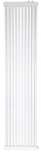 Стальной трубчатый радиатор 2-колончатый Rommer RST 2175/10 нижнее правое подключение RAL9016