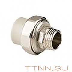 Муфта РосТурПласт комб. разъемная (американка), наруж. резьба 32х1 1/4&quot; арт.15812