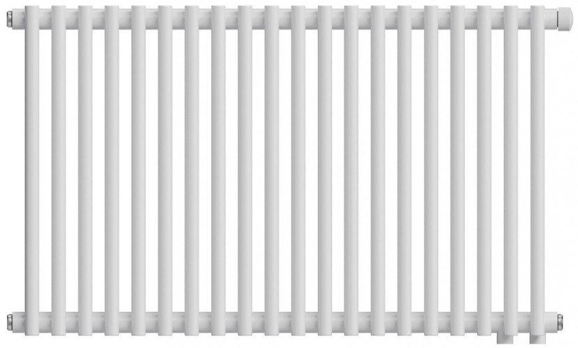 Стальной трубчатый радиатор 2-колончатый Royal Thermo Shift R22 VC2050 - 20 секц. RAL9016, нижнее 1/2