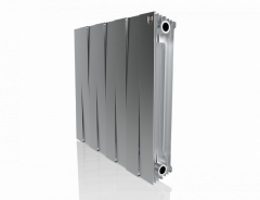 Биметаллический радиатор Royal Thermo Pianoforte 500 VD 8 секц. Silver Satin