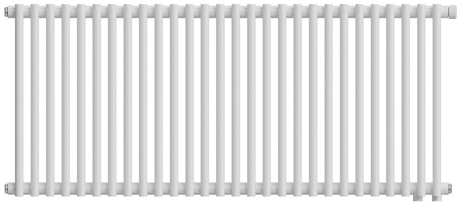 Стальной трубчатый радиатор 2-колончатый Royal Thermo Shift R22 VC2050 - 28 секц. RAL9016, нижнее 1/2