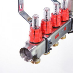 Коллекторный блок Valtec 1&quot;, 8 x 3/4&quot; евроконус VTc.586.EMNX.0608