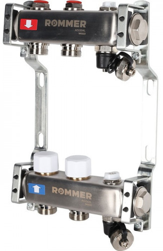 Для отопления Rommer 1"/3/4"x2 с запорными клапанами (RMS-3201-000002)
