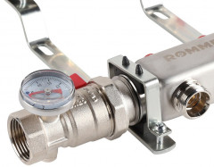 Для отопления Rommer 1&quot;/3/4&quot;x2 с запорными клапанами (RMS-3210-000002)