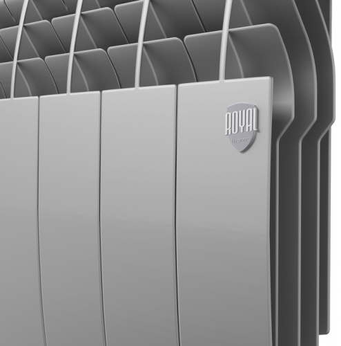 Биметаллический радиатор Royal Thermo BiLiner 350 /Silver Satin VR - 12 секц.