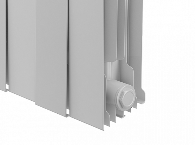 Биметаллический радиатор Royal Thermo Piano Forte 300 /Bianco Traffico 8 секц.