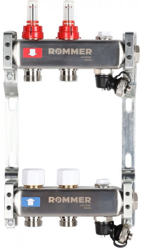 Для отопления Rommer 1"/3/4"x2 с расходомерами (RMS-1201-000002)