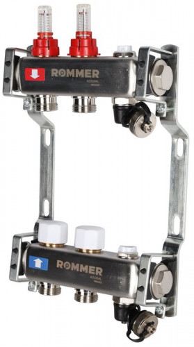 Для отопления Rommer 1"/3/4"x2 с расходомерами (RMS-1201-000002)