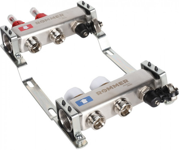 Для отопления Rommer 1"/3/4"x2 с расходомерами (RMS-1201-000002)