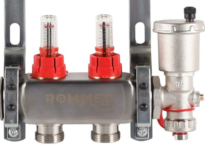 Для отопления Rommer 1"/3/4"x2 с расходомерами (RMS-1210-000002)