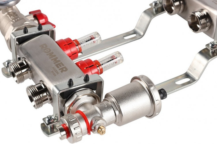 Для отопления Rommer 1"/3/4"x2 с расходомерами (RMS-1210-000002)