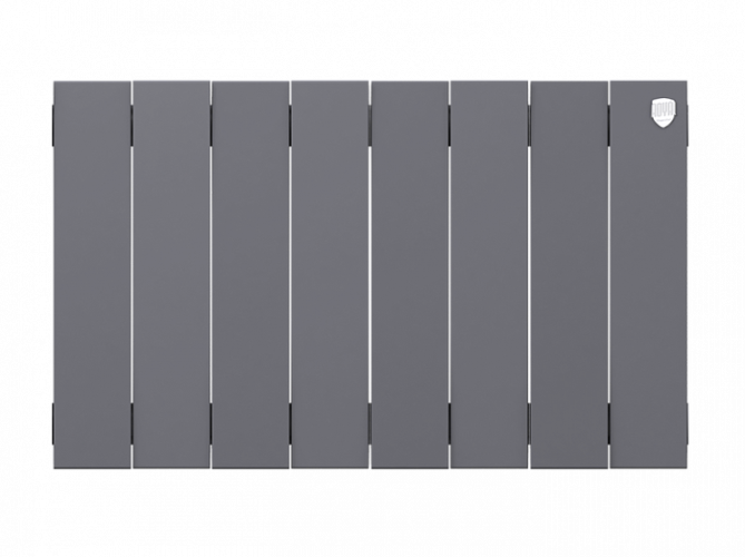 Биметаллический радиатор Royal Thermo Piano Forte 300 /Silver Satin 8 секц.