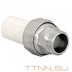 Американка трубная РосТурПласт (Ниппельное соединение), наруж. резьба 25х3/4&quot; арт.14288