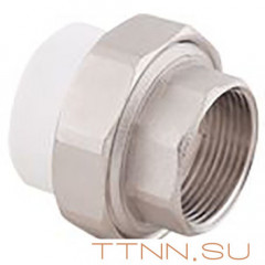Муфта РосТурПласт комбинированная разъемная (американка), внутр. резьба  25х1/2&quot; арт.10618