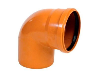 Отвод канализационный наружный Политэк 110 угол 90