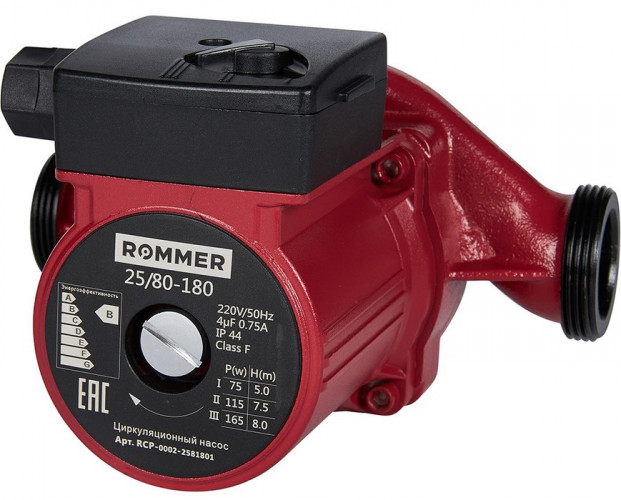 Насос для отопления Rommer 25/80-180