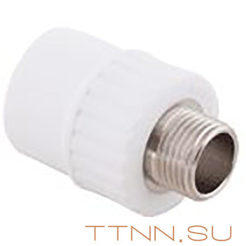 Муфта РосТурПласт PN25 комбинированная, наруж. резьба (под ключ) 110х4" арт.19165