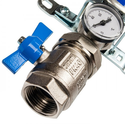 Коллектор с запорными клапанами STOUT SMS 0912 000006