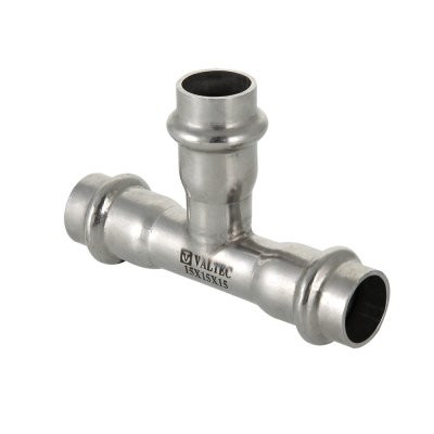 Тройник из нержавеющей стали Valtec 22х15х22