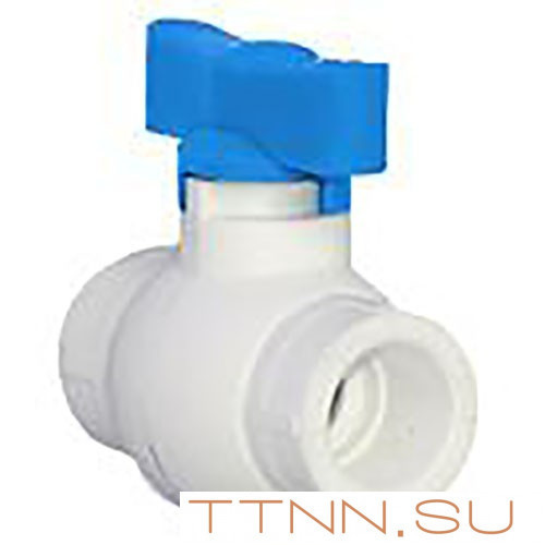 Кран РосТурПласт шаровой бабочка синий 20 арт.14617