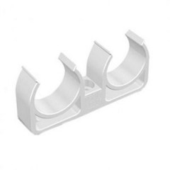 Опора двойная Valfex 25/27 белая