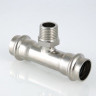 Тройник из нержавеющей стали с наружной резьбой Valtec 28х3/4"