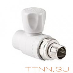 Кран РосТурПласт шаровой для радиатора прямой 20х1/2&quot; арт.27853