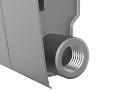 Биметаллический радиатор Royal Thermo Biliner 350 Silver Satin 4 секц.