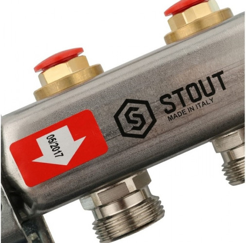 Коллектор с запорными клапанами STOUT SMS 0922 000002