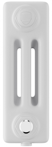 Стальной трубчатый радиатор 3-колончатый Royal Thermo Insignia VC3030 - 22 секц. RAL9016, нижнее 1/2