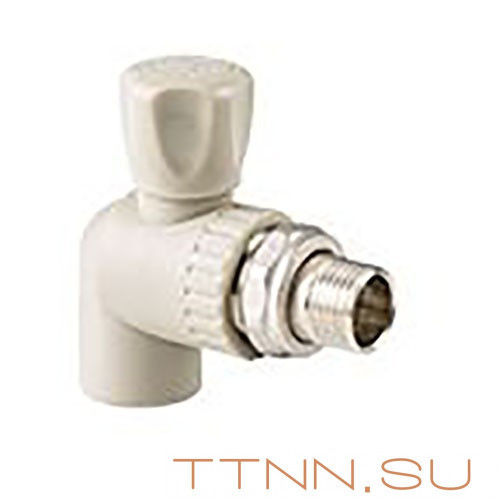 Кран РосТурПласт шаровой для радиатора угловой 25х3/4" арт.27862