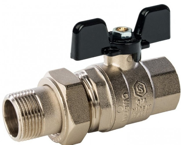 Кран шаровой с накидной гайкой STOUT 3/4" SVB-0007-000020