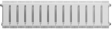 Биметаллический радиатор Royal Thermo PianoForte 200 /Bianco Traffico - 14 секц.