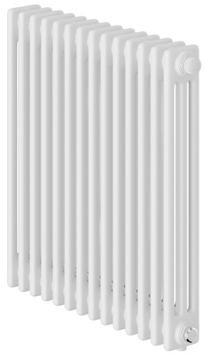 Стальной трубчатый радиатор 3-колончатый Royal Thermo Insignia VC3050 - 14 секц. RAL9016, нижнее 1/2