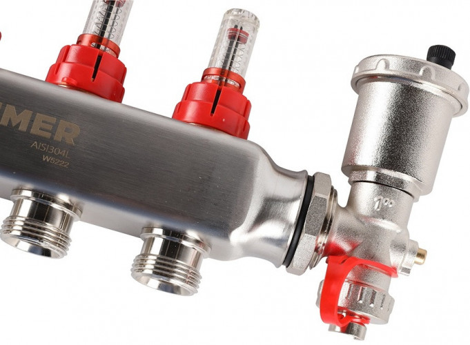 Для отопления Rommer 1"/3/4"x6 с расходомерами (RMS-1210-000006)